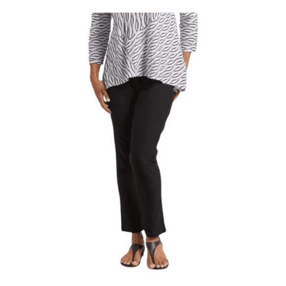 Habitat black pull on stretch ankle pants size Medium - Picture 1 of 5